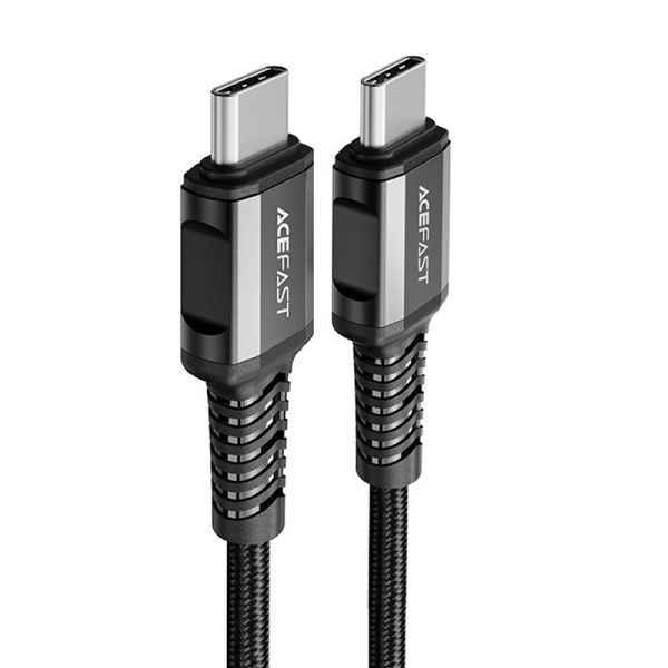 Cablu Acefast USB Tip C - USB Tip C 1,2 M, 60 W (20 V / 3 A) Negru (C1-03 Negru)  C1-03-C-C BLACK